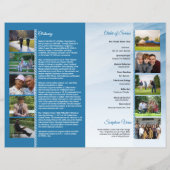 Vorlage des Beerdigungsprogramms (Rückseite)