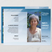 Vorlage des Beerdigungsprogramms (Vorne/Hinten)