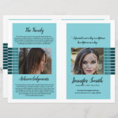 Vorlage des Beerdigungsprogramms (Vorne/Hinten)