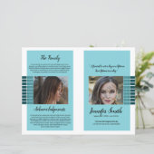 Vorlage des Beerdigungsprogramms (Stehend Vorderseite)