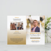 Vorlage des Beerdigungsprogramms (Stehend Vorderseite)