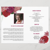 Vorlage des Beerdigungsprogramms (Rückseite)