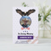 Vorlage des Beerdigungsprogramms für die Militärar (Stehend Vorderseite)