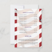 Vorlage des Beerdigungsprogramms für die Militärar (Rückseite)