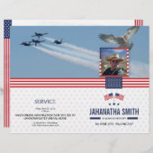 Vorlage des Beerdigungsprogramms für die Militärar (Vorne/Hinten)