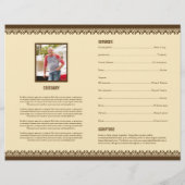 Vorlage des Beerdigungsprogramms/Vorlage für Beerd Flyer (Hinten)