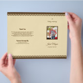 Vorlage des Beerdigungsprogramms/Vorlage für Beerd Flyer (Hand)