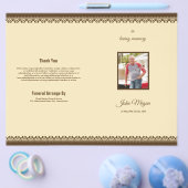 Vorlage des Beerdigungsprogramms/Vorlage für Beerd Flyer (Einzeln)