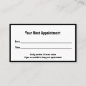 Vorlage des beruflichen Arztes Terminkarte (Vorderseite)