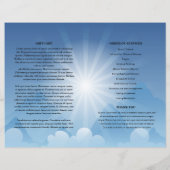 Vorlage des Blue Sky Funerary Program (Rückseite)