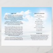 Vorlage des Blue Sky Funerary Program (Rückseite)