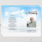 Vorlage des Blue Sky Funerary Program (Vorne/Hinten)