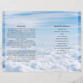 Vorlage des Blue Sky Funerary Program (Rückseite)