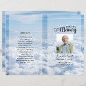 Vorlage des Blue Sky Funerary Program (Vorne/Hinten)