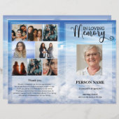 Vorlage des Blue Sky Funerary Program (Vorne/Hinten)