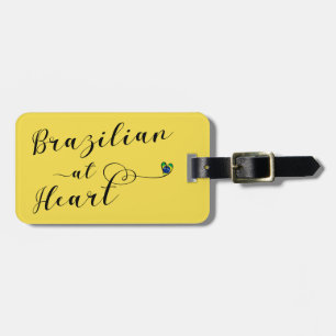 Vorlage des brasilianischen "At Heart Luggage Tag" Gepäckanhänger