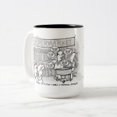 Vorlage des Finanzberaters Zweifarbige Tasse (Vorderseite Links)