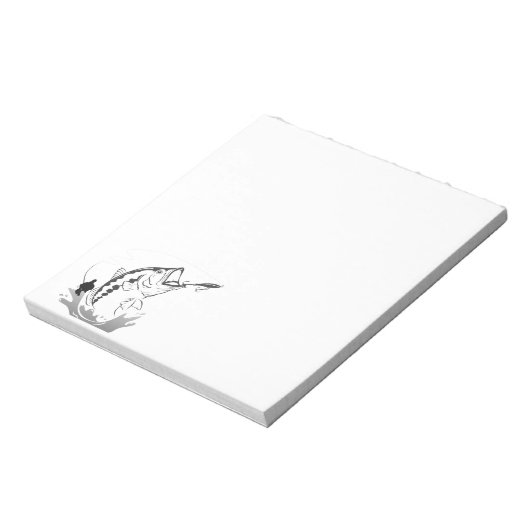 Vorlage des Fischereiklubs Notizblock (Rotiert)