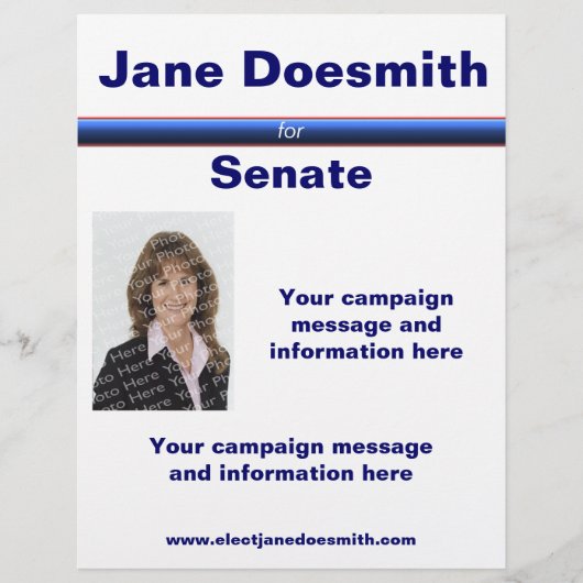 Vorlage des Flyers für politische Wahlen Flyer (Vorne)