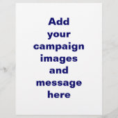 Vorlage des Flyers für politische Wahlen Flyer (Hinten)