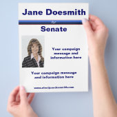 Vorlage des Flyers für politische Wahlen Flyer (Hand)