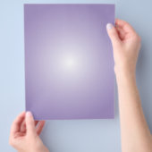 Vorlage des Flyers: Radialstrahler: Lila Flyer (Hand)
