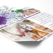 Vorlage des Fotos für rustikale BLUE-Blumen im HAU Fotodruck (Ecke)