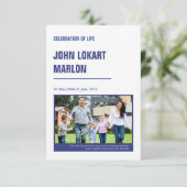 Vorlage des gedruckten Beerdigungsprogramms (Stehend Vorderseite)