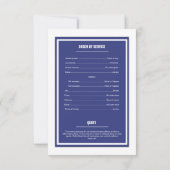 Vorlage des gedruckten Beerdigungsprogramms (Rückseite)