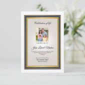 Vorlage des gedruckten Beerdigungsprogramms (Stehend Vorderseite)