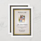 Vorlage des gedruckten Beerdigungsprogramms (Vorne/Hinten)