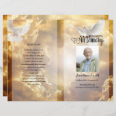 Vorlage des Golden Sky Funerary Program (Vorne/Hinten)