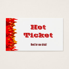 Vorlage des Gutscheins "Hot Ticket Red Flames"