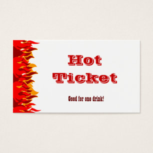 Vorlage des Gutscheins "Hot Ticket Red Flames"
