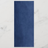 Vorlage des Hochzeitsprogramms für blaue String-Li (Rückseite)