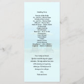 Vorlage des Hochzeitsprogramms für zwei Strandstüh (Rückseite)