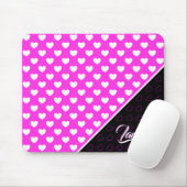 Vorlage des individuellen Namens, Rosa und Schwarz Mousepad (Mit Mouse)