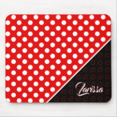 Vorlage des individuellen Namens, Rot und Schwarz Mousepad (Vorne)