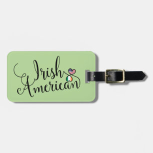 Vorlage des irischen American Entwine Heart Luggag Gepäckanhänger