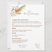 Vorlage des Pampas Drink Menüs (Vorderseite)