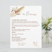 Vorlage des Pampas Drink Menüs (Stehend Vorderseite)