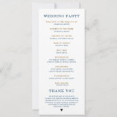 Vorlage des personalisierten Navy Blue and Gold Pr (Rückseite)