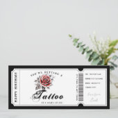 Vorlage des persönlichen Tattoo-Geschenkgutscheins (Stehend Vorderseite)