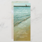 Vorlage des Ponce-Inlet-Hochzeitsprogramms (Vorne/Hinten)