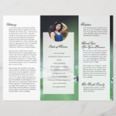 Vorlage des Programms für die dreifache Beerdigung (Rückseite)