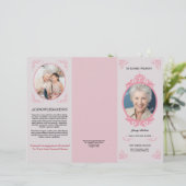 Vorlage des Programms für die dreifache Beerdigung (Stehend Vorderseite)