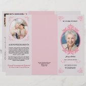 Vorlage des Programms für die dreifache Beerdigung (Vorne/Hinten)