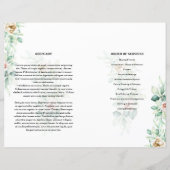 Vorlage des Programms für grüne Blumenbeerdigung (Rückseite)