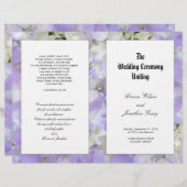 Vorlage des Programms für katholische Feier Purple (Vorne/Hinten)