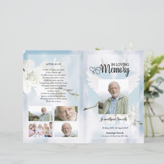 Vorlage des Programms "Weiße Taube und Blumenbeerd (Stehend Vorderseite)